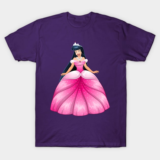 Asian Princess in Pink Dress T-Shirt by LironPeer